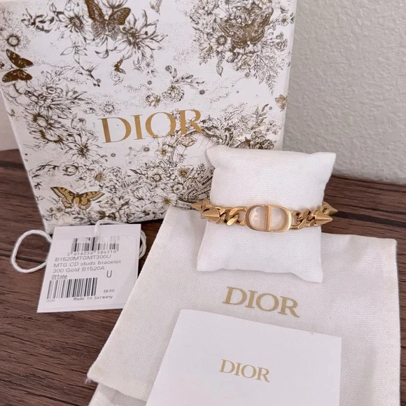 DIOR 30 Montaigne Studded Chain Bracelet - Picture 7 of 7